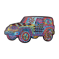  Fa puzzle, színes A5 méretű (autó) puzzle, kirakós