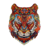  Fa puzzle, színes A5 méretű (tigris)