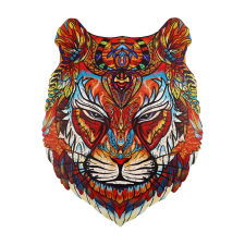  Fa puzzle, színes A5 méretű (tigris) puzzle, kirakós