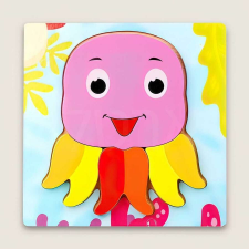  Fa puzzle szines polip  - kirakó puzzle, kirakós