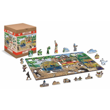 Fa puzzle viktoriánus utca 400 darabos puzzle, kirakós