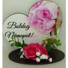  Fa szív talpon dekorációs kellék