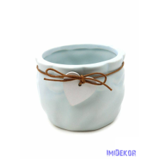  Fa szíves kerámia kaspó - Kék dekorációs kellék