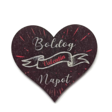 Fa tábla - Boldog Valentin napot dekorációs kellék