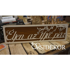  Fa tábla - Éljen az ifjú pár dekorációs kellék