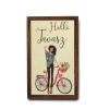  Fa tábla - Hello tavasz biciklivel