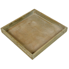  Fa tálca szürkés mosott M4x30x30cm dekorálható tárgy