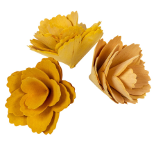  Fa tölcsér szegfű 4cm sárga 10dkg/csom dekorációs kellék