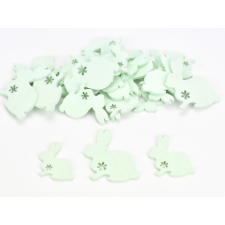  Fa virágmintás nyuszi menta 30db/csomag dekorációs kellék