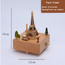  Fa zenedoboz - Eiffel torony dekoráció