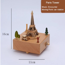 Fa zenedoboz - Eiffel torony dekoráció