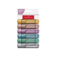 Faber-Castell : 1546 Metál 6 db-os szövegkiemelő filctoll szett filctoll, marker
