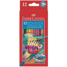 Faber-Castell akvarell 12db-os vegyes színű színes ceruza + ecset színes ceruza