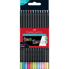 Faber-Castell black edition 12 db-os klt fekete test pasztell+neon színes ceruza készlet p3033-3339 színes ceruza