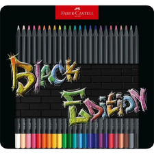 Faber-Castell Black Edition háromszögletű színes ceruza készlet 24 különböző szín színes ceruza