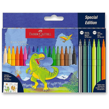 Faber-Castell Dinoszaurusz, kerek, 24 szín, metál és neon színek is filctoll, marker