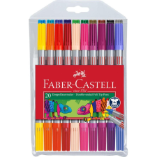 Faber-Castell Faber Castell: Kétvégű filctoll készlet - Vegyes színek (151119) filctoll, marker