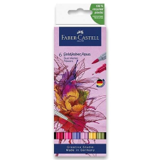 Faber-Castell Goldfaber Aqua Flowers, 6 színű filctoll, marker