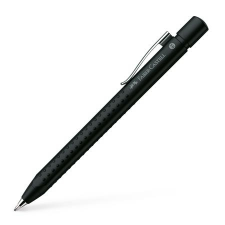 Faber-Castell Golyóstoll, 0,5 mm, nyomógombos, FABER-CASTELL  Grip-2011 , metál fekete toll