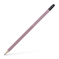 Faber-Castell Grafitceruza, B, háromszögletű, radírral, FABER-CASTELL Grip 2001 , rózsaszín ceruza