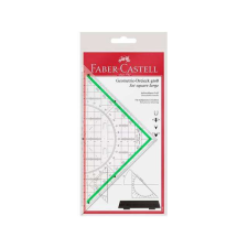 Faber-Castell : Háromszög vonalzó eltavolítható fogóval 20 cm-es vonalzó