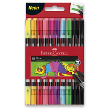  FABER-CASTELL kétoldalas, 10 szín, neon (151109) filctoll, marker