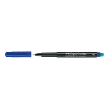 Faber-Castell Marker Faber-Castell permanent F kék filctoll, marker