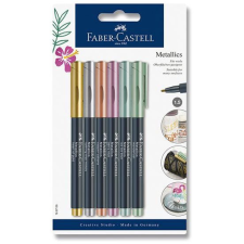 Faber-Castell Metallics markerek, 6 fémes szín (4005401607069) filctoll, marker