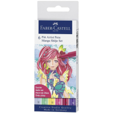 Faber-Castell Művész ecsetfilc készlet - Vegyes színek (6db/csomag) (167155) toll