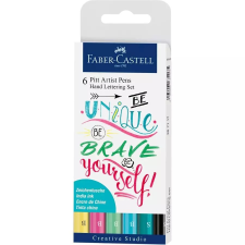Faber-Castell Pitt művész filctoll levélíró szett - pasztell árnyalatok 6db filctoll, marker