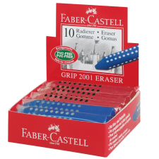 Faber-Castell Radír faber-castell grip 2001 háromszögletű 90x15x15mm piros/kék 187101 radír