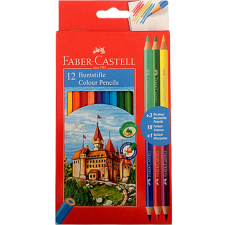 Faber-Castell : Színes ceruza 12db-os + 3db Bicolor színes ceruza