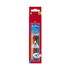 Faber-Castell Színes ceruza faber-castell grip háromszögletű 6 darabos 112406 színes ceruza
