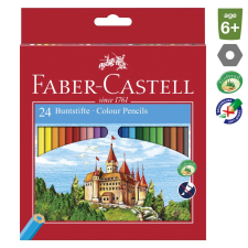 Faber-Castell Színes ceruza faber-castell hatszögletű 24 darabos 120124 színes ceruza