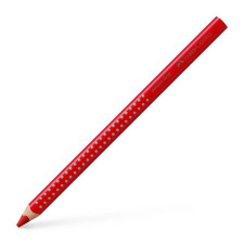 Faber-Castell Színes ceruza, háromszögletű, FABER-CASTELL &quot;Grip 2001 Jumbo&quot;, piros színes ceruza
