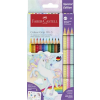 Faber-Castell Színes ceruza készlet, háromszögletű, FABER-CASTELL Grip, 13 különböző szín, unikornis (TFC201542)