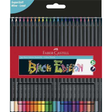 Faber-Castell Színes ceruza készlet, háromszögletű, FABER-CASTELL &quot;Black Edition&quot;,  24 különböző ... színes ceruza