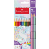 Faber-Castell Színes ceruza készlet, hatszögletű, FABER-CASTELL"Unikornis" 10+3 különböző szín