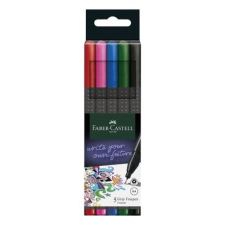 Faber-Castell Tűfilc FABER CASTELL Grip alap színek 0,4mm 5 db/készlet filctoll, marker