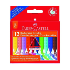 Faber-Castell Zsírkréta FABER-CASTELL Grip radírozható 12db-os készlet kréta