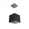 Faber Soft Cube Nero Ingo F40 Sziget páraelszívó LED világítás 1 db motor, 700 m3/h, 48-69 dB zajszint, 40,9 cm széles, A Energiaosztály