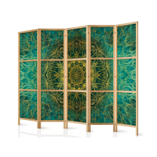  Fabulo 5 részes fa paraván - Arany mandala bútor