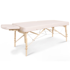  Fabulo Ayurveda összecsukható és hordozható favázas masszázságy Szín: krém szépségápolási bútor