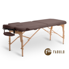  FABULO Uno Set összecsukható és hordozható favázas masszázságy Szín: csoki szépségápolási bútor