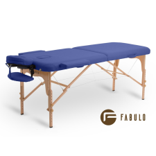  FABULO Uno Set összecsukható és hordozható favázas masszázságy Szín: kék szépségápolási bútor