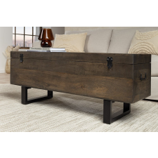 Factory loft Dohányzóasztal - tárolóláda Unity Loft 115 cm mangó taupe barna bútor