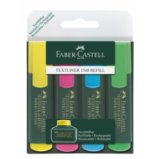 Fagor Faber-Castell Textliner 48 1-5mm Szövegkiemelő - Vegyes 4 db filctoll, marker