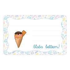  Fagyi ovis jellel öntapadós füzet cimke füzetcímke