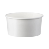  Fagyis tégely, papír és PE, 150 ml, fehér | 50 db/csomag