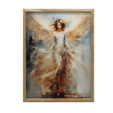 FAKERETES FALI PLAKÁT ANGEL'S GRACE 70x100 CM grafika, keretezett kép